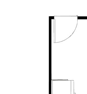 Studio Floor Plan at H16 Apartments